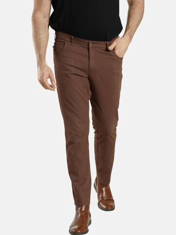 Regular Pantalon ' Baron Galmy ' Charles Colby en marron : devant