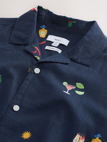 Next Regular Fit Hemd in Blau