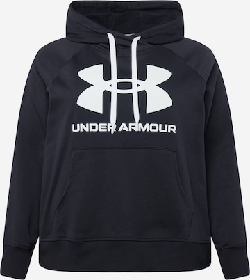 UNDER ARMOUR Sportief sweatshirt in Zwart: voorkant