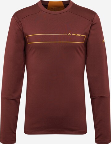 VAUDE - Camiseta funcional 'Qimsa' en marrón: frente