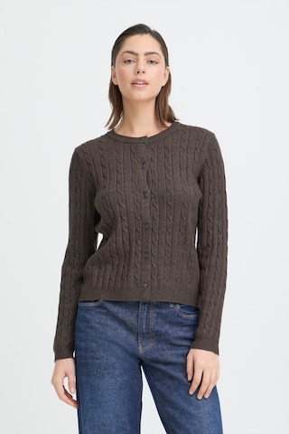 Cardigan 'PZSTEFFi' Pulz en marron : devant