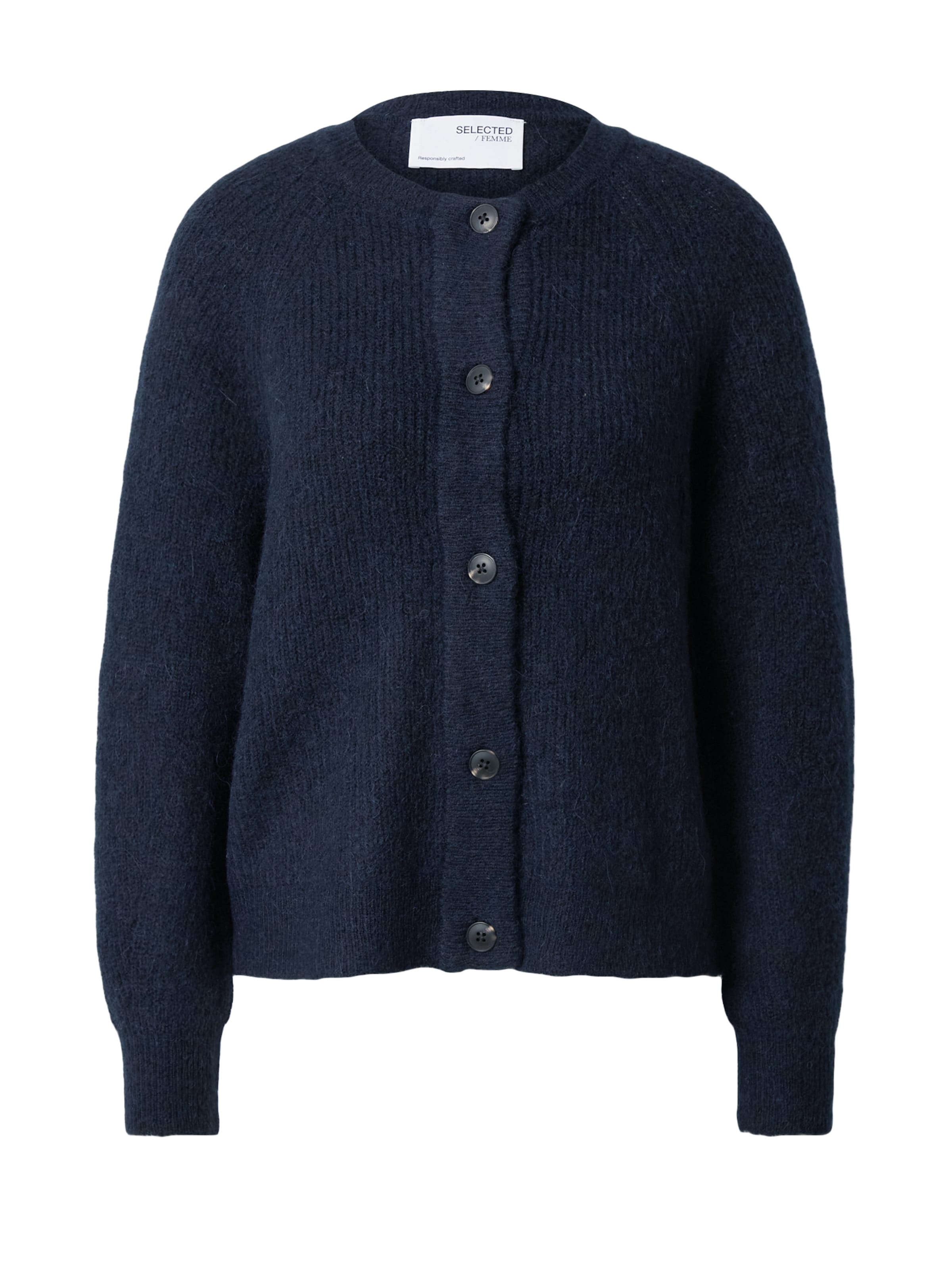 SELECTED Πλεκτή ζακέτα &#x27;Lulu&#x27; σε μπλε: μπροστά