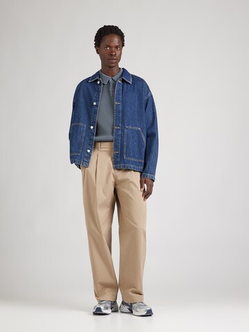 NORSE PROJECTS Loosefit Veckad byxa 'Hestur' i grön