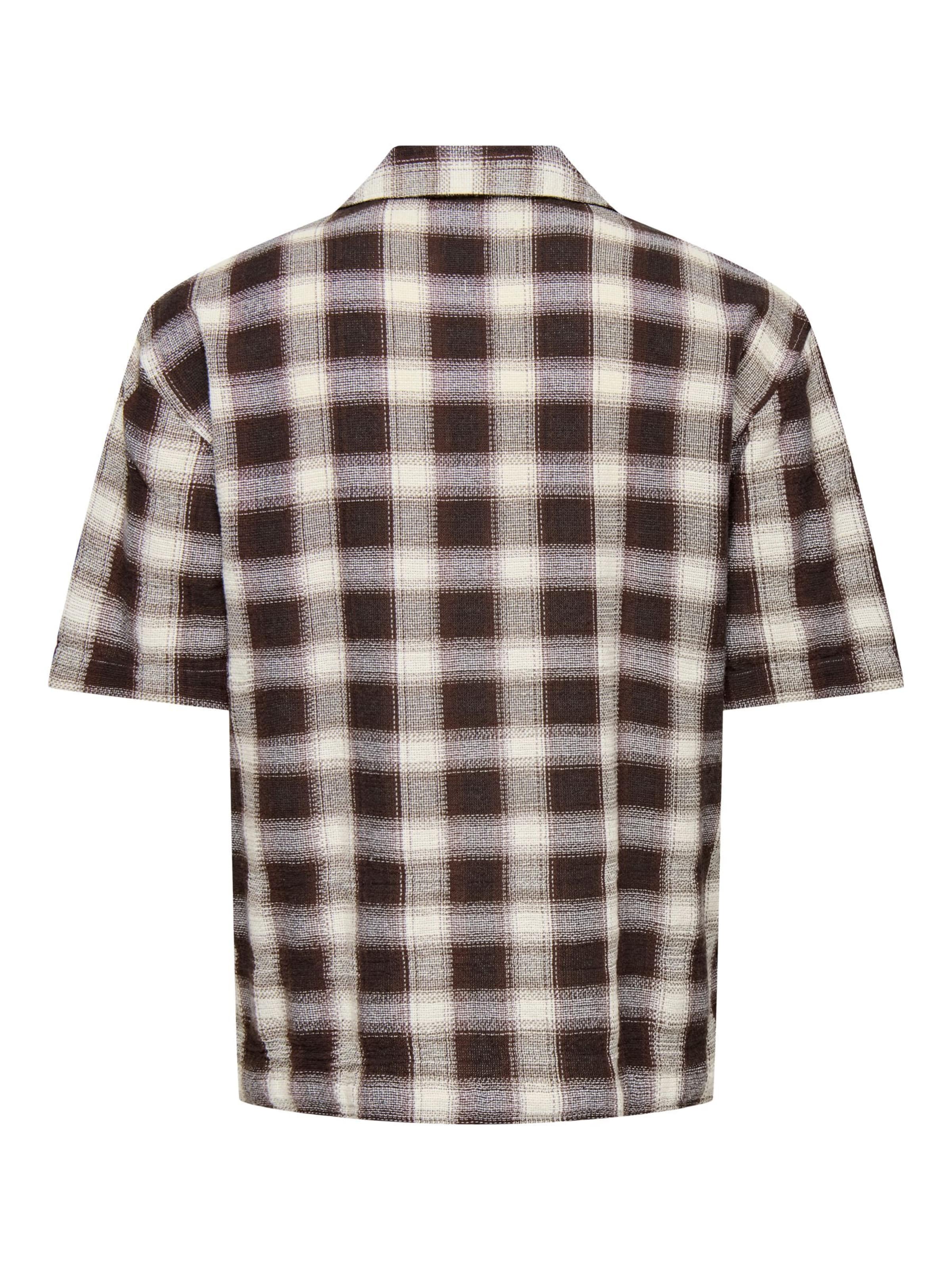 Only & Sons Regular Fit Skjorte 'ONStrev' i brun