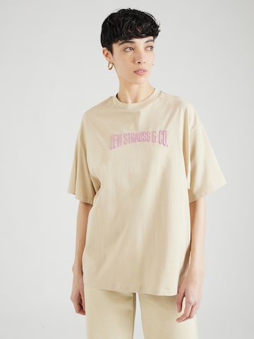 T-shirt 'Graphic Short Stack Tee' LEVI'S ® en beige : devant
