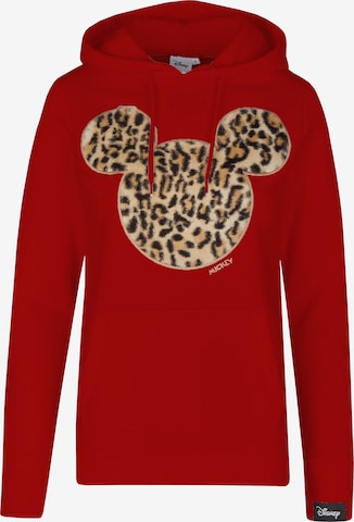 Sweat-shirt 'Mickey Flock' Course en rouge : devant