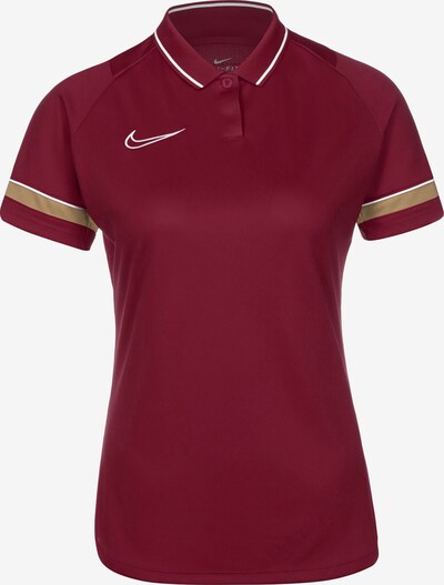 NIKE Functioneel shirt 'Academy 21' in de kleur Goud / Bourgogne / Wit, Productweergave