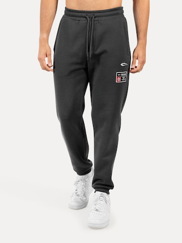 Smilodox Tapered Trousers in Grey: front