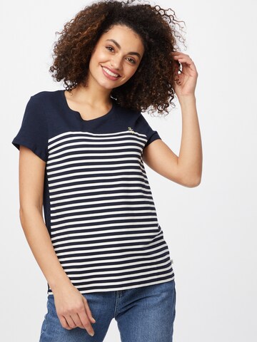 T-shirt TOM TAILOR DENIM en bleu : devant