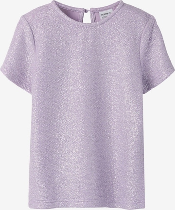 T-Shirt NAME IT en violet : devant