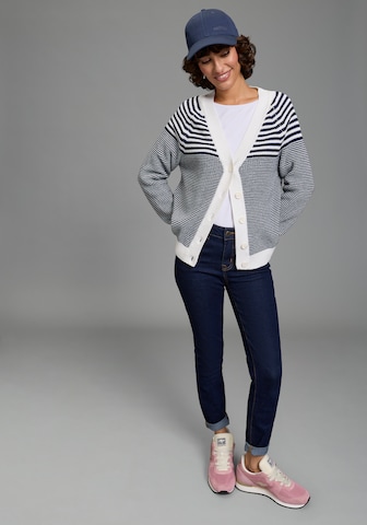 LAURA SCOTT Knit Cardigan in Grey