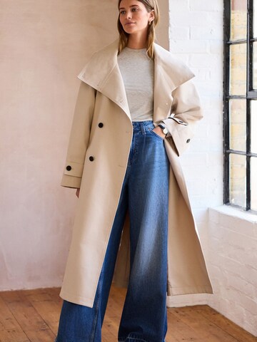 Next Between-seasons coat in Beige: front