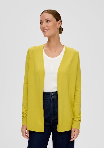 s.Oliver Knit Cardigan in Yellow: front