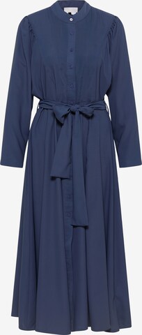 Robe-chemise RISA en bleu : devant