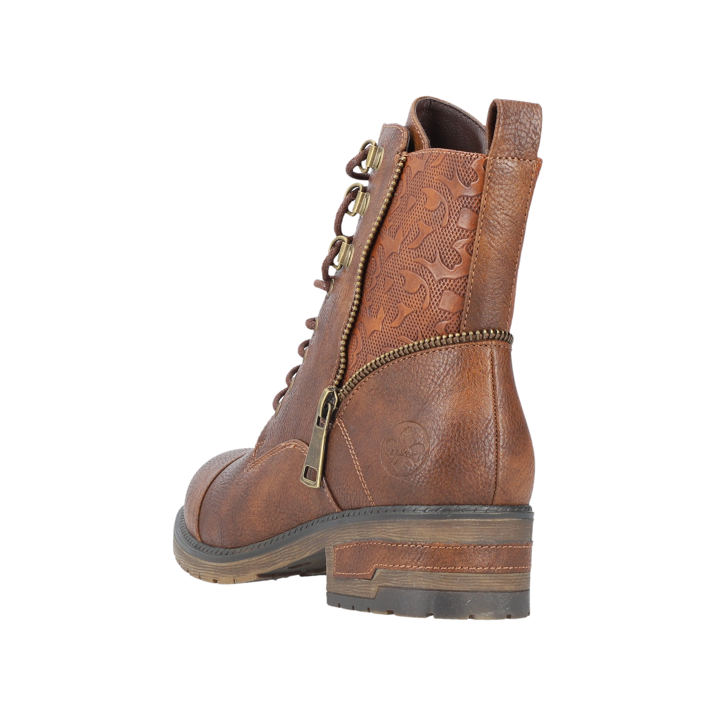 Rieker Lace Up Ankle Boots in Caramel Cognac ABOUT YOU
