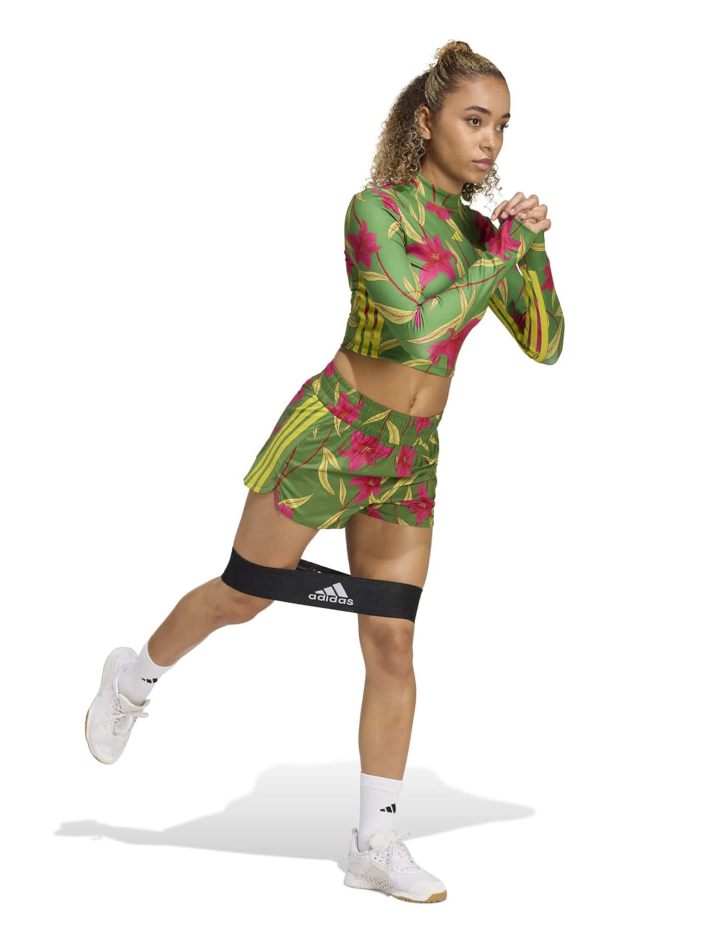 ADIDAS PERFORMANCE Regular Sportbroek 'FARM' in Groen: voorkant