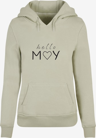 Sweat-shirt 'Spring - Hello may' Merchcode en vert : devant