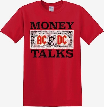 T-Shirt 'Money Talks' AC/DC en rouge : devant