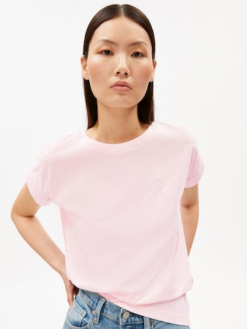 ARMEDANGELS Футболка 'IDAA' в Ярко-розовый: спереди