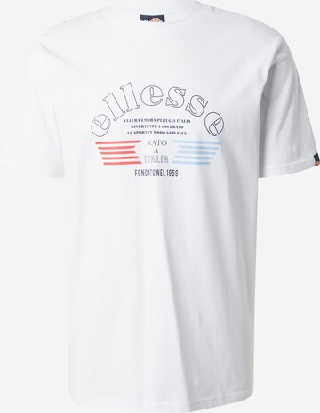 ELLESSE - Camisa 'Giambettio' em branco: frente