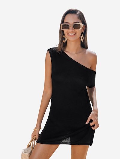 Cupshe Beach Dress in Black, Item view