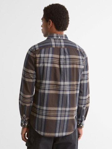 Barbour Regular fit Button Up Shirt 'Fortrose' in Brown