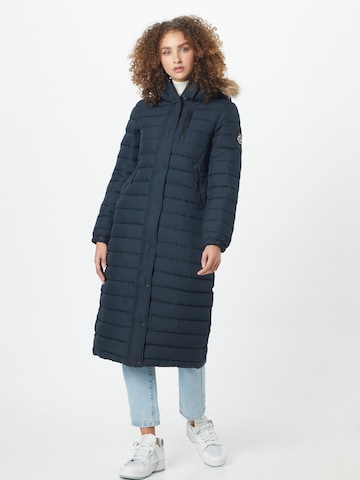 Superdry Winter Coat 'Fuji' in Blue: front