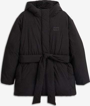 Tommy Jeans Zimní bunda – černá: přední strana
