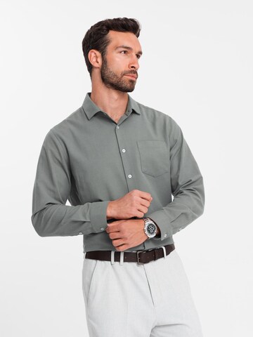 Ombre Regular fit Button Up Shirt 'OM-SHCS-0148' in Grey
