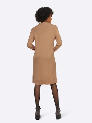 heine Strickkleid in Beige