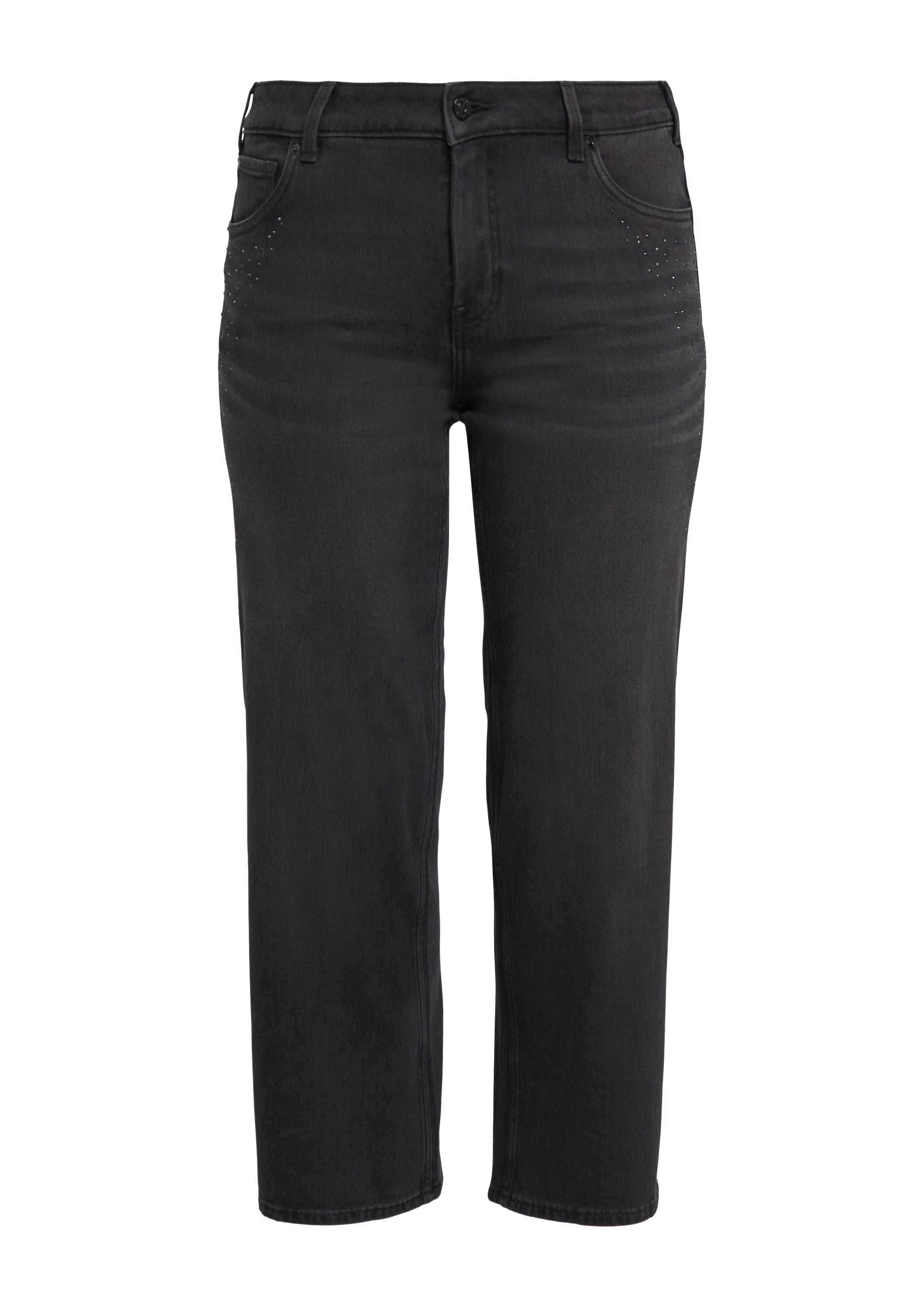 s.Oliver Regular Jeans in Zwart: voorkant