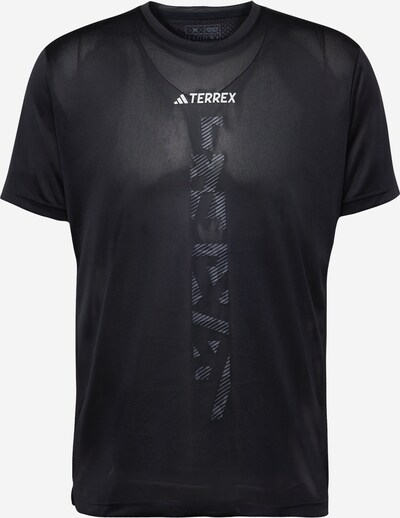 ADIDAS TERREX Performance Shirt 'Agravic' in Grey / Black / White, Item view
