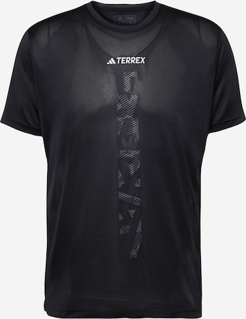 ADIDAS TERREX Functioneel shirt 'Agravic' in Zwart: voorkant