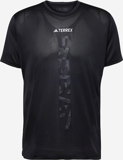 ADIDAS TERREX Funktionsshirt 'Agravic' in grau / schwarz / weiß, Produktansicht