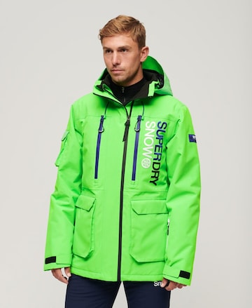 Superdry Sportjas in Groen: voorkant