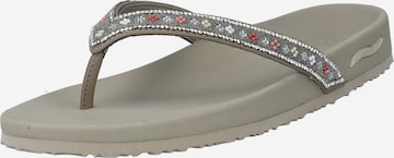 SKECHERS T-Bar Sandals 'ArchFit' in Grey: front