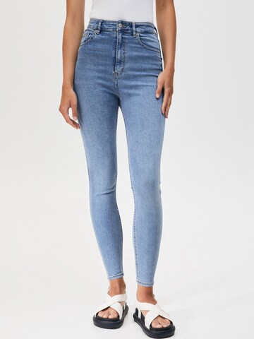 Pull&Bear Skinny Jeans i blå