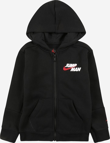 Jordan Zip-Up Hoodie in Black: front