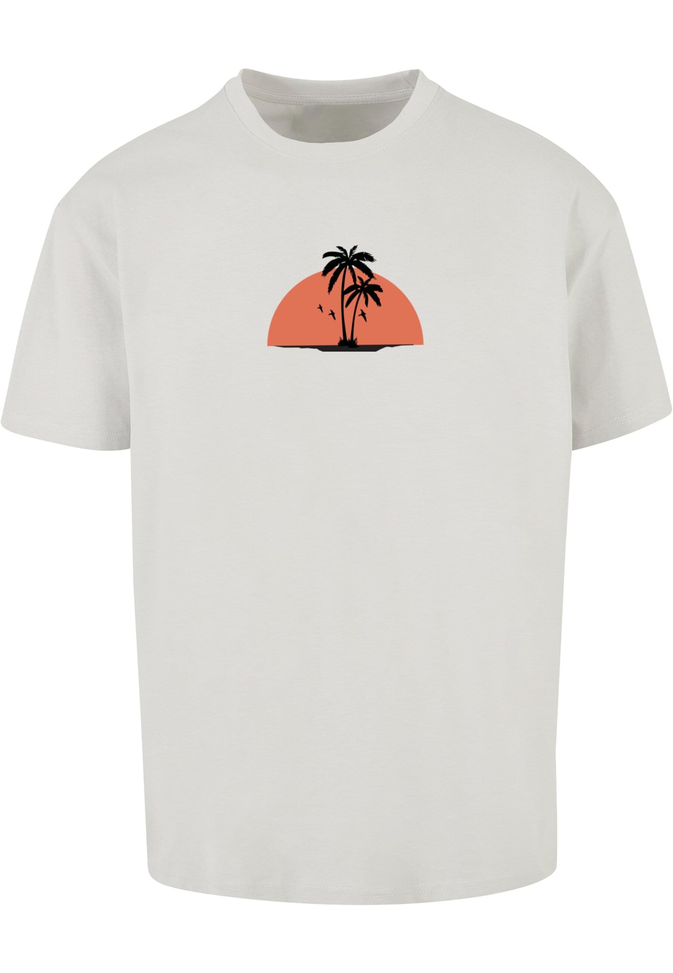 Merchcode Shirt 'Summer - Beach' in Grijs: voorkant
