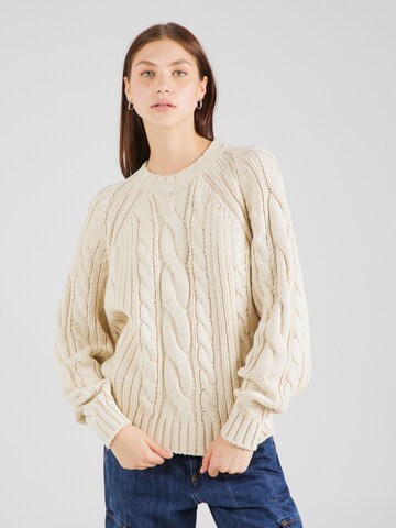 MUSTANG Sweater 'Camilla' in Beige: front