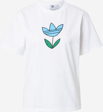Tricou de la ADIDAS ORIGINALS pe alb: față