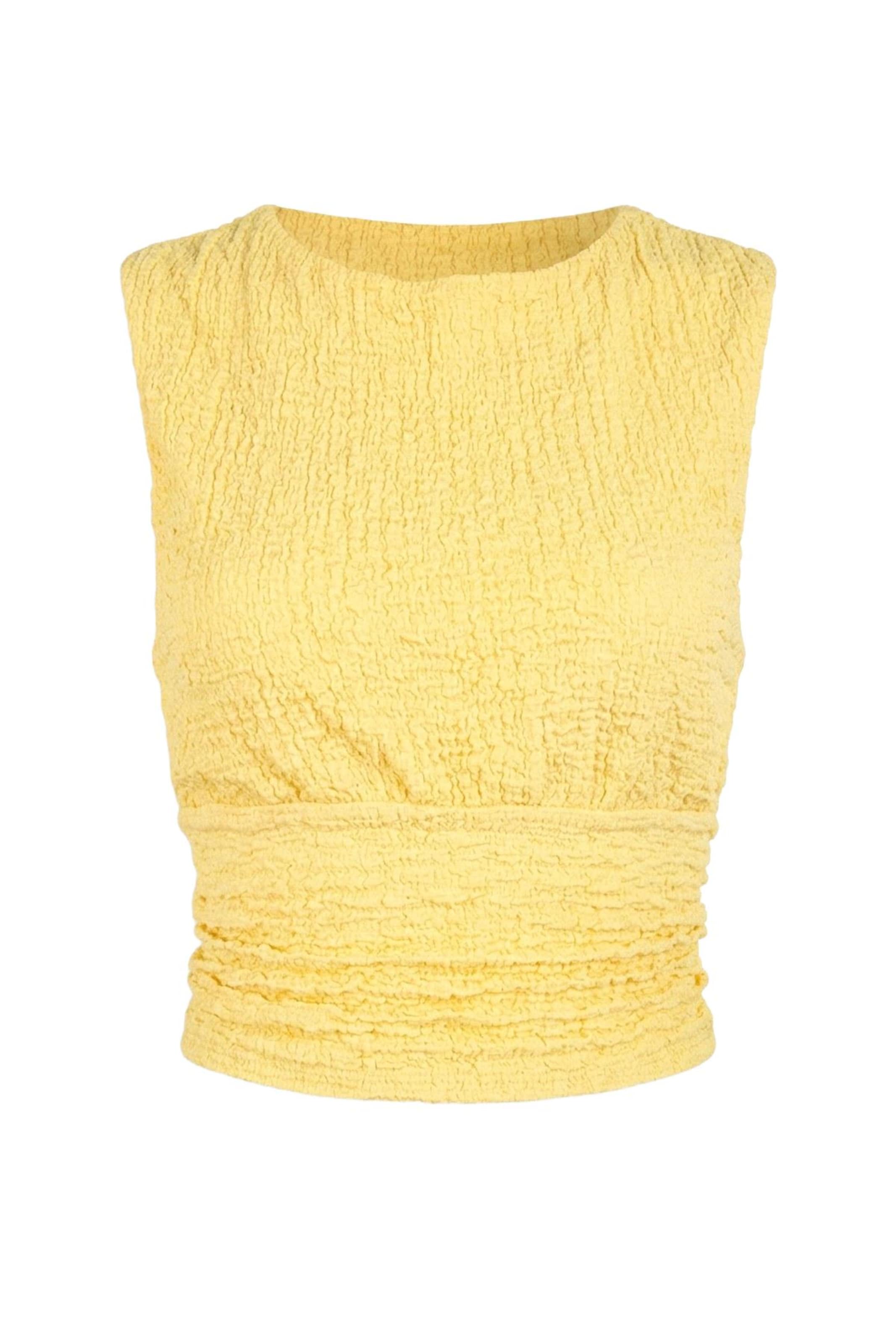 No Matter What Blouse in Yellow: front