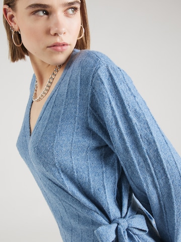 VILA Knit Cardigan 'TRINA' in Blue