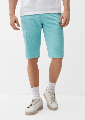 s.Oliver Slim fit Trousers in Green: front