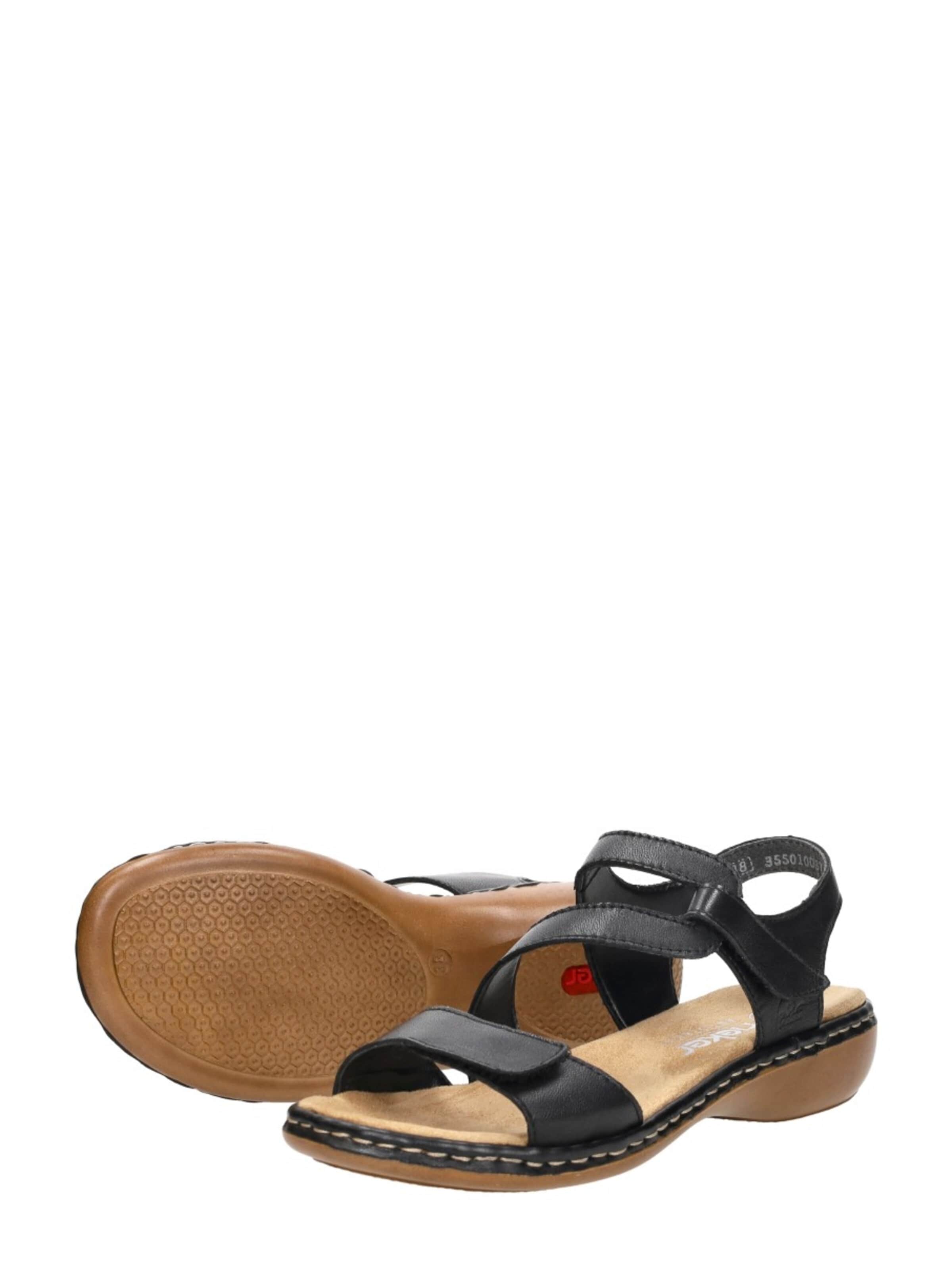Sandales 'Dames sandalen' Rieker en noir