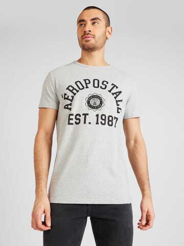 T-Shirt AÉROPOSTALE en gris : devant