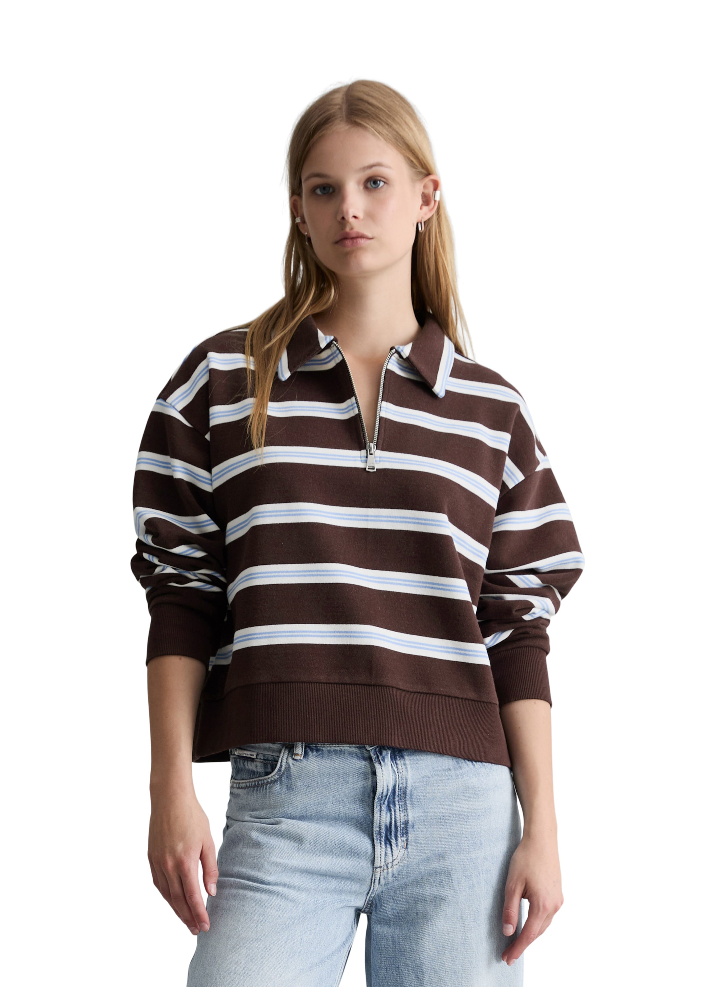 Marc O'Polo DENIM Sweatshirt in Brown: front