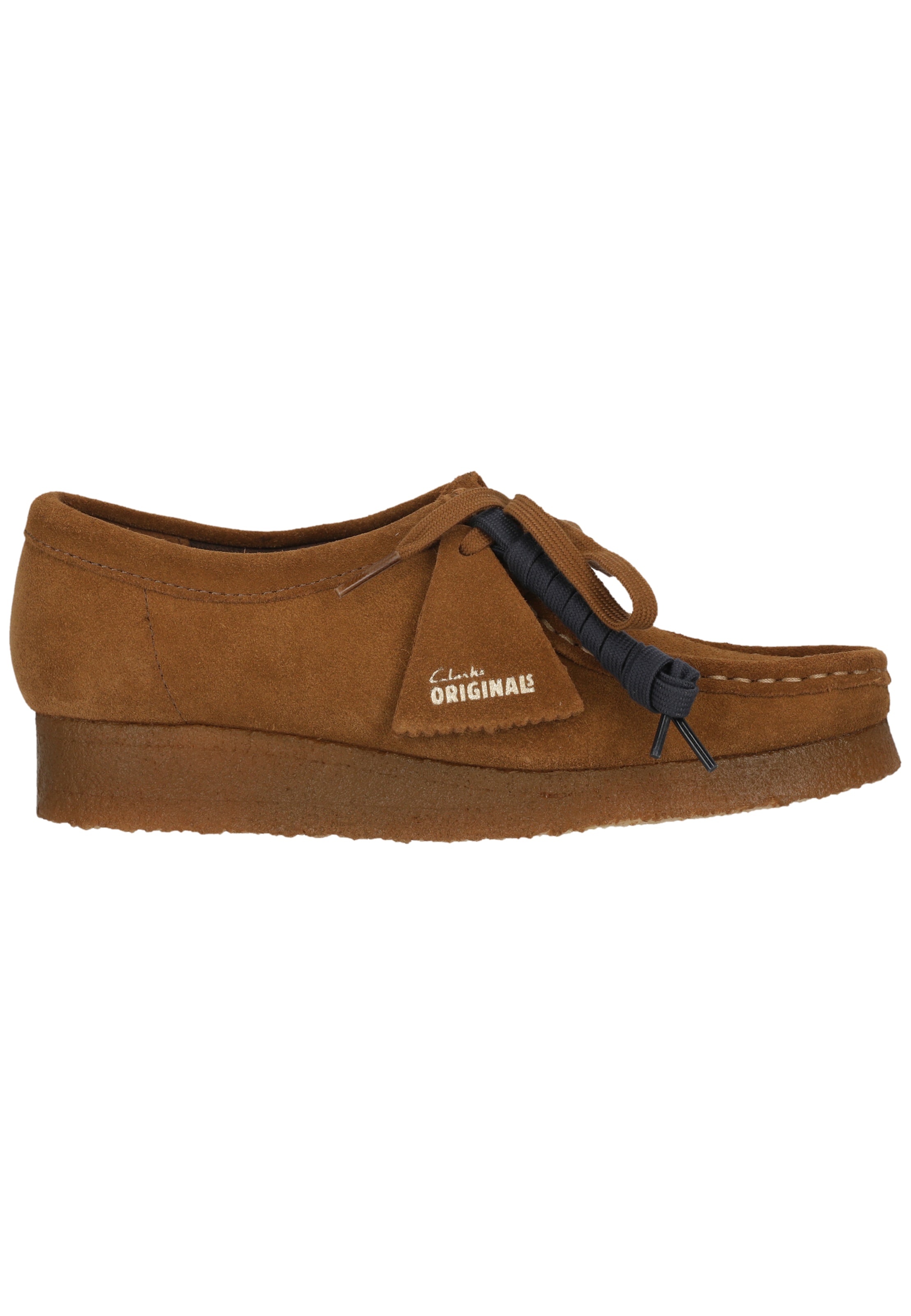 CLARKS Moccasin 'Wallabee Cola Suede' in Brown