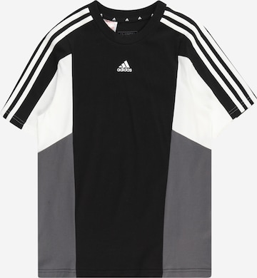 ADIDAS SPORTSWEAR Funksjonsskjorte 'Colorblock 3-Stripes  Fit' i svart: forside