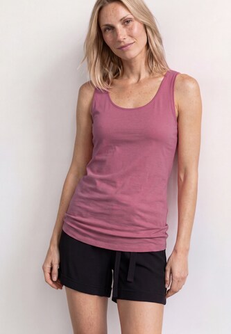 STREET ONE Basic Top mit Rundhals aus Jersey in Pink: Vorderseite